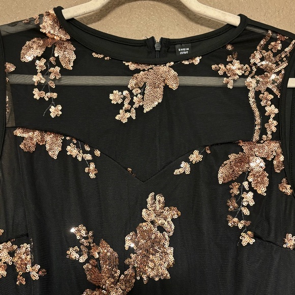 SHEIN Sleeveless Jumpsuit With Sparkly Embellishment -2X - Picture 9 of 11